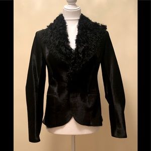 Ralph Lauren Wool Shearling Collar Blazer